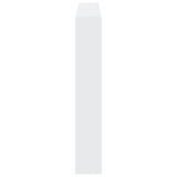 NNEVL Headboard Cabinet with LED White 140x17x102 cm