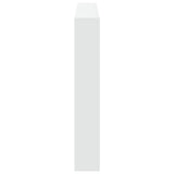 NNEVL Headboard Cabinet with LED White 160x17x102 cm
