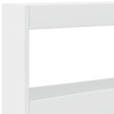 NNEVL Headboard Cabinet with LED White 160x17x102 cm