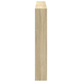 NNEVL Headboard Cabinet with LED Sonoma Oak 160x17x102 cm