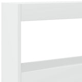 NNEVL Headboard Cabinet with LED White 200x17x102 cm