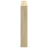 NNEVL Headboard Cabinet with LED Sonoma Oak 200x17x102 cm