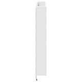 NNEVL Headboard Cabinet with LED White 140x16.5x103.5 cm