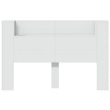 NNEVL Headboard Cabinet with LED White 160x16.5x103.5 cm