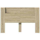 NNEVL Headboard Cabinet with LED Sonoma Oak 160x16.5x103.5 cm