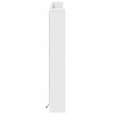 NNEVL Headboard Cabinet with LED White 180x16.5x103.5 cm