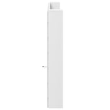 NNEVL Headboard Cabinet with LED White 200x16.5x103.5 cm