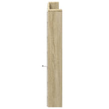 NNEVL Headboard Cabinet with LED Sonoma Oak 200x16.5x103.5 cm