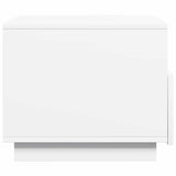 NNEVL Coffee Table with LED Lights White 50x49x40 cm
