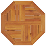 NNEVL Folding Garden Table Ø60x75 cm Solid Wood Acacia