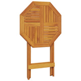 NNEVL Folding Garden Table Ø60x75 cm Solid Wood Acacia