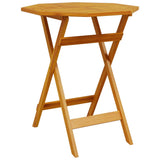 NNEVL Folding Garden Table Ø70x75 cm Solid Wood Acacia