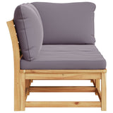 NNEVL 2 Piece Garden Lounge Set with Cushions Solid Wood Acacia