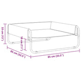 NNEVL Elevated Dog Bed Anthracite Oxford Fabric and Steel