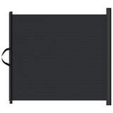 NNEVL Retractable Pet Gate Black 82.5x125 cm