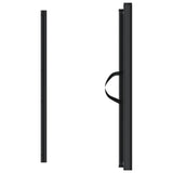 NNEVL Retractable Pet Gate Black 82.5x125 cm