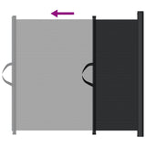 NNEVL Retractable Pet Gate Black 82.5x125 cm