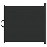 NNEVL Retractable Pet Gate Black 117.5x125 cm