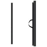NNEVL Retractable Pet Gate Black 117.5x125 cm
