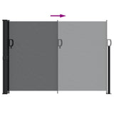 NNEVL Retractable Side Awning Black 140x300 cm