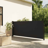 NNEVL Retractable Side Awning Black 140x300 cm
