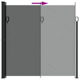 NNEVL Retractable Side Awning Anthracite 200x300 cm