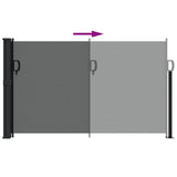 NNEVL Retractable Side Awning Anthracite 120x500 cm