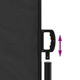 NNEVL Retractable Side Awning Black 160x500 cm
