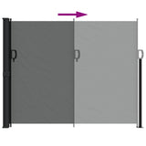 NNEVL Retractable Side Awning Anthracite 160x500 cm
