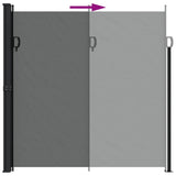 NNEVL Retractable Side Awning Anthracite 200x500 cm