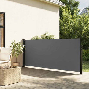 NNEVL Retractable Side Awning Anthracite 140x600 cm