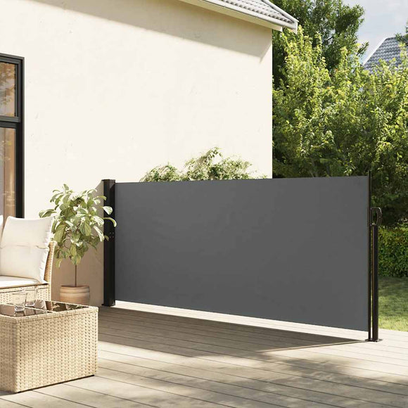 NNEVL Retractable Side Awning Anthracite 140x600 cm