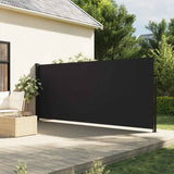 NNEVL Retractable Side Awning Black 160x600 cm