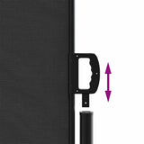NNEVL Retractable Side Awning Black 180x600 cm