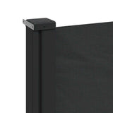 NNEVL Retractable Side Awning Black 180x600 cm