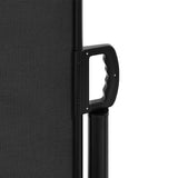 NNEVL Retractable Side Awning Black 180x600 cm