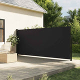 NNEVL Retractable Side Awning Black 180x600 cm