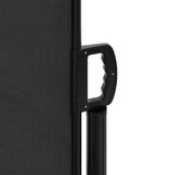 NNEVL Retractable Side Awning Black 200x600 cm