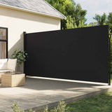 NNEVL Retractable Side Awning Black 220x600 cm