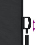 NNEVL Retractable Side Awning Black 160x1000 cm