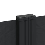 NNEVL Retractable Side Awning Black 160x1000 cm