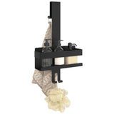 NNEVL Hanging Shower Caddy Matt Black Brushed 304 Stainless Steel