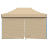 NNEVL Foldable Party Tent Pop-Up with 4 Sidewalls Beige