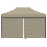 NNEVL Foldable Party Tent Pop-Up with 4 Sidewalls Taupe