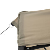 NNEVL Foldable Party Tent Pop-Up Taupe 410x279x315 cm