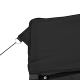 NNEVL Foldable Party Tent Pop-Up Black 410x279x315 cm