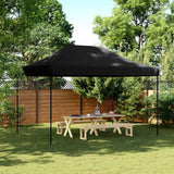 NNEVL Foldable Party Tent Pop-Up Black 410x279x315 cm