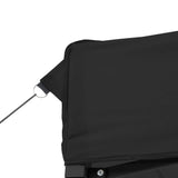 NNEVL Foldable Party Tent Pop-Up with 3 Sidewalls Black