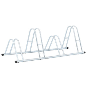 NNEVL Bicycle Stand for 4 Bikes Floor Freestanding Galvanised Steel
