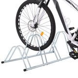 NNEVL Bicycle Stand for 4 Bikes Floor Freestanding Galvanised Steel